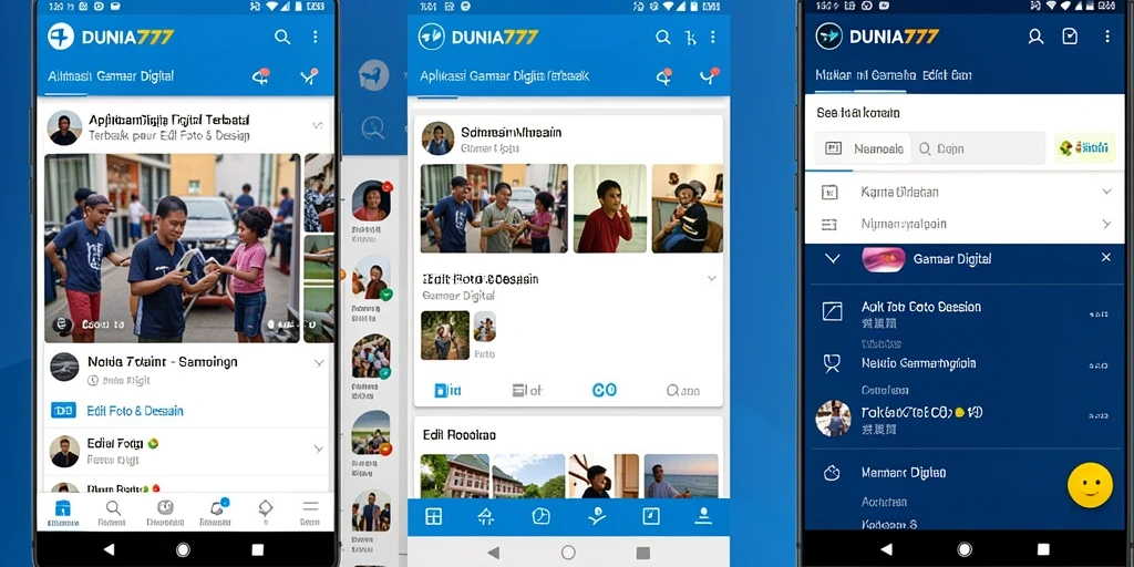 Tampilan antarmuka DUNIA777 yang ramah pengguna untuk edit gambar.