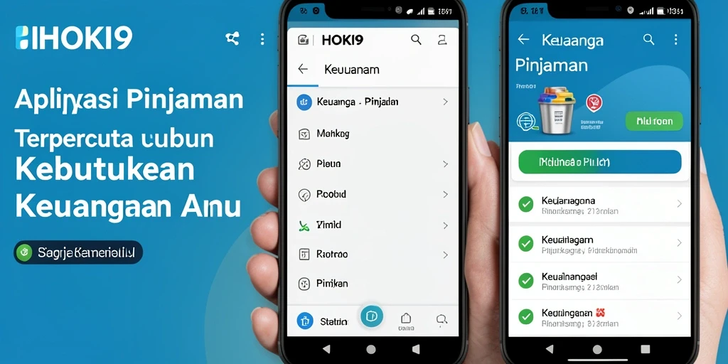 Tampilan antarmuka HOKI9 yang modern dan user-friendly untuk pengajuan pinjaman.