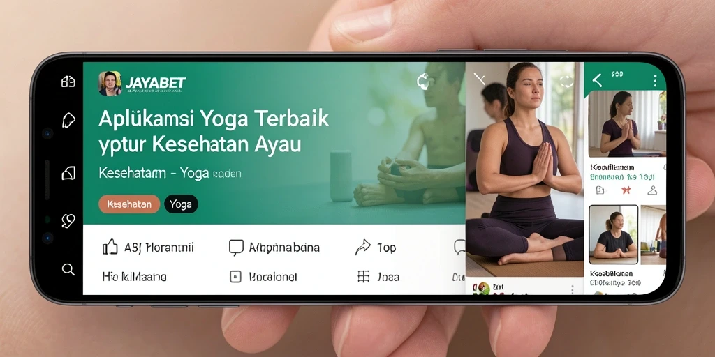Antarmuka aplikasi JAYABET yang sederhana dan intuitif untuk Yoga.