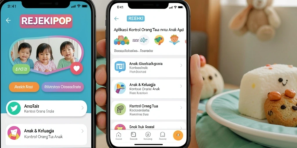 Tampilan antarmuka aplikasi REJEKIPOP untuk kontrol orang tua yang mudah digunakan.