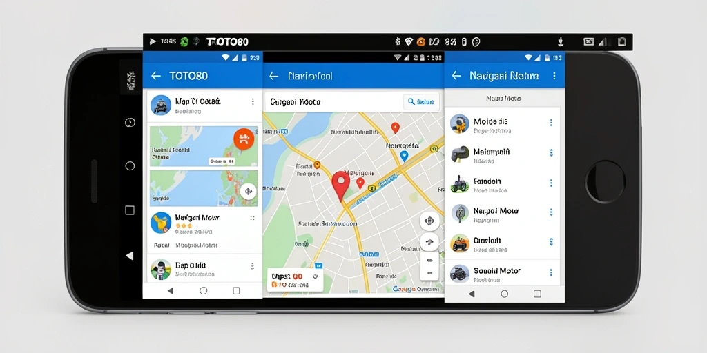 Antarmuka TOTO80 menampilkan fitur navigasi motor yang lengkap dan jelas.